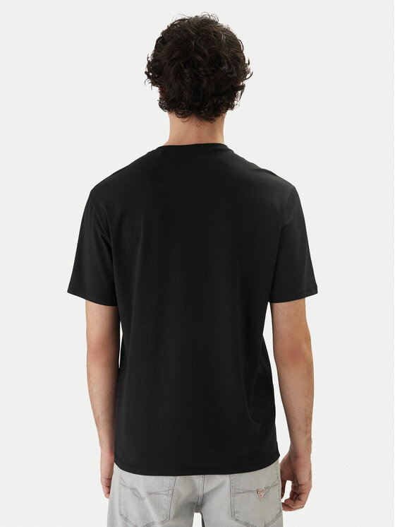 Guess Guess Tricou M6RI62 JR06K Negru Regular Fit