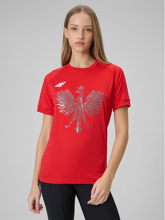 4F 4F T-Shirt TEAMWEAR Czerwony Regular Fit