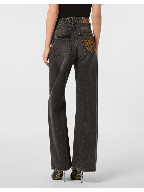 PHILIPP PLEIN PHILIPP PLEIN Jeansy 24461 Szary Skater Fit