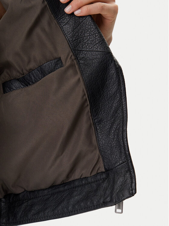 Mustang Mustang Lederjacke Kata 310-24-082 Schwarz Regular Fit
