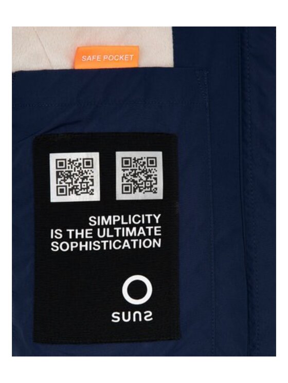 SUNS SUNS Giubbotto invernale gbs53004d-navy Blu Regular Fit
