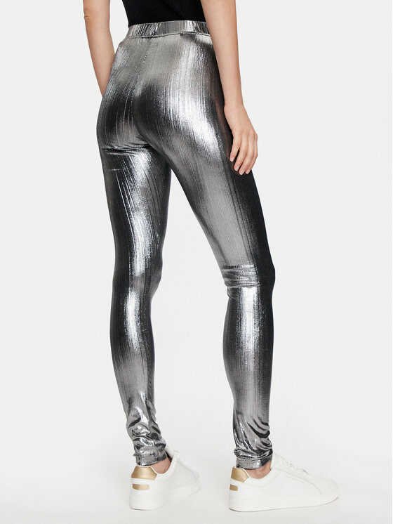 Karen by Simonsen Karen by Simonsen Leggings Regitze 10105220 Srebrna Slim Fit