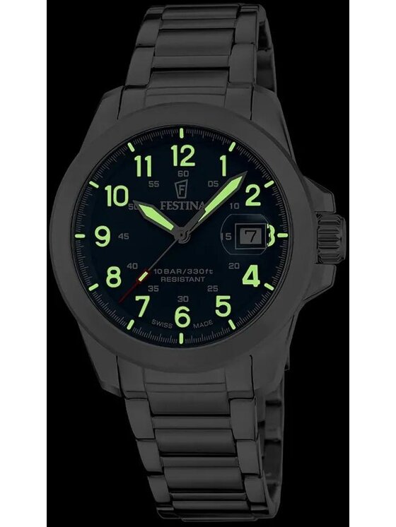 Festina Festina Zegarek F20081-2 Srebrny