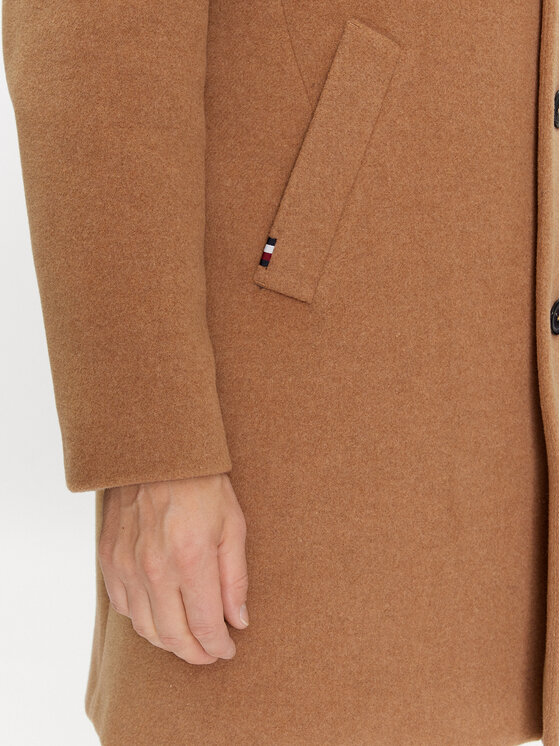 Tommy Hilfiger Tommy Hilfiger Вовняне пальто MW0MW32963 Коричневий Regular Fit