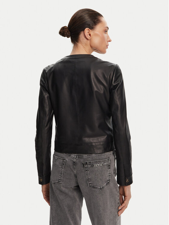 Serge Pariente Serge Pariente Lederjacke Marion Schwarz Slim Fit
