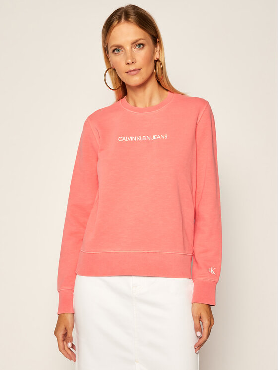 Calvin Klein Jeans Džemperis J20J214209 Rožinė Regular Fit • Modivo.lt