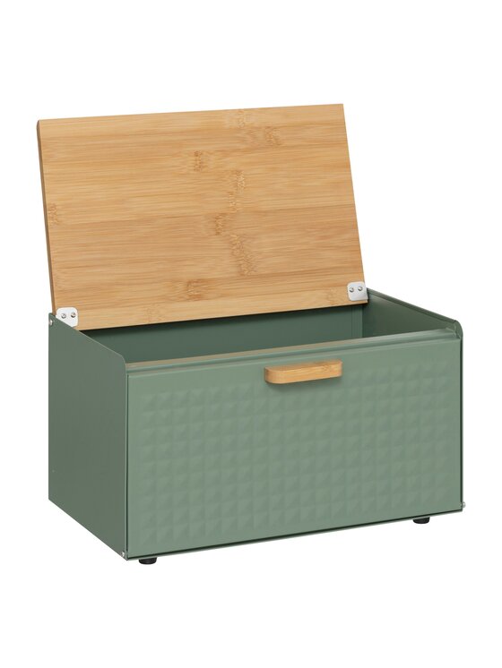 MIAhome MIAhome Chlebak metalowy 23,5x35,5x20,8 cm EXTRA zielony Zielony