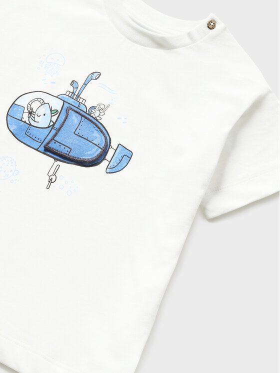 Mayoral Mayoral T-krekls 1029 Balts Regular Fit