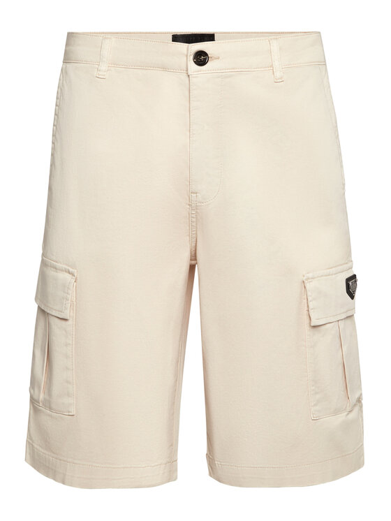 PHILIPP PLEIN PHILIPP PLEIN Szorty materiałowe 27863 Beżowy Regular Fit