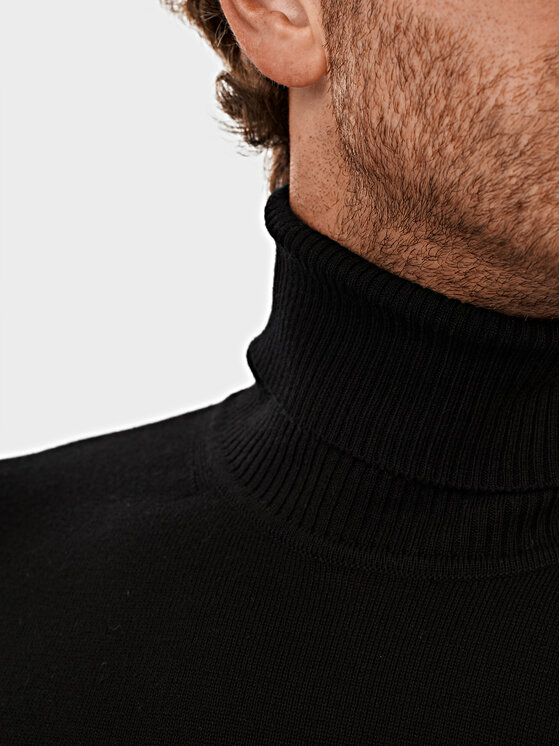 Evenemen Evenemen Sweter Golf Czarny Slim Fit
