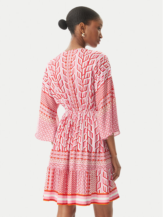 Hale Bob Hale Bob Лятна рокля Theia 62NT650A Червен Relaxed Fit