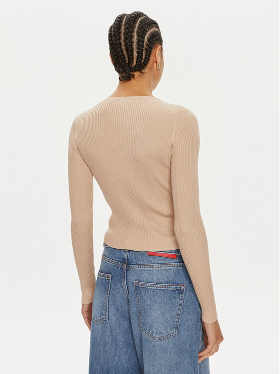 PINKO Pinko Pulover Kenzia 103305 A1KW Bež Slim Fit