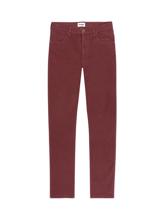 Wrangler Wrangler Spodnie materiałowe LARSTON Czerwony Slim Fit