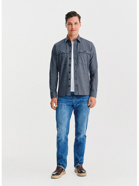 Pako Lorente Pako Lorente Koszula P25WF-1X-006 Granatowy Classic Fit
