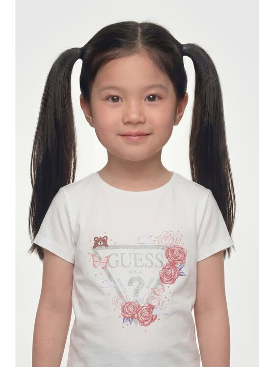 Guess Kids Guess Kids T-Shirt 183880 Biały Classic Fit