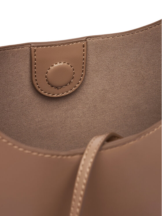 Calvin Klein Calvin Klein Torebka Hardware Adj Strap Medium Bag LV04F3402G Beżowy