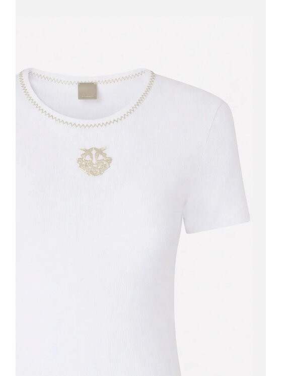 PINKO PINKO T-Shirt Brugherio Bílá Slim Fit