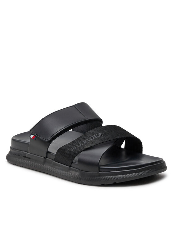 Tommy Hilfiger Tommy Hilfiger Παντόφλες D Density Hilfiger Mix Sandal FM0FM05004 Μαύρο