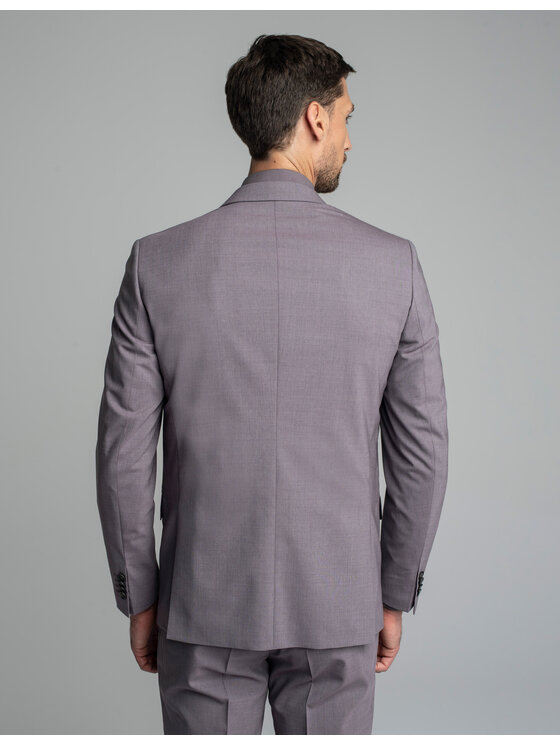 Borgio Borgio Marynarka Maretto Fioletowy Slim Fit