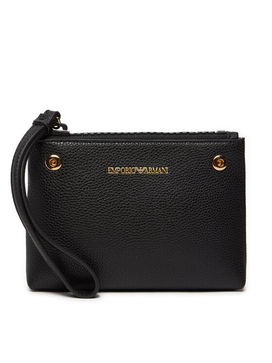 ✨ Emporio Armani Clutch sehr gut fashion schwarz aus Leder ✨