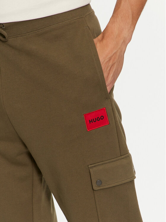 HUGO HUGO Melegítő alsó Dwellrom 50479164 Khaki Relaxed Fit