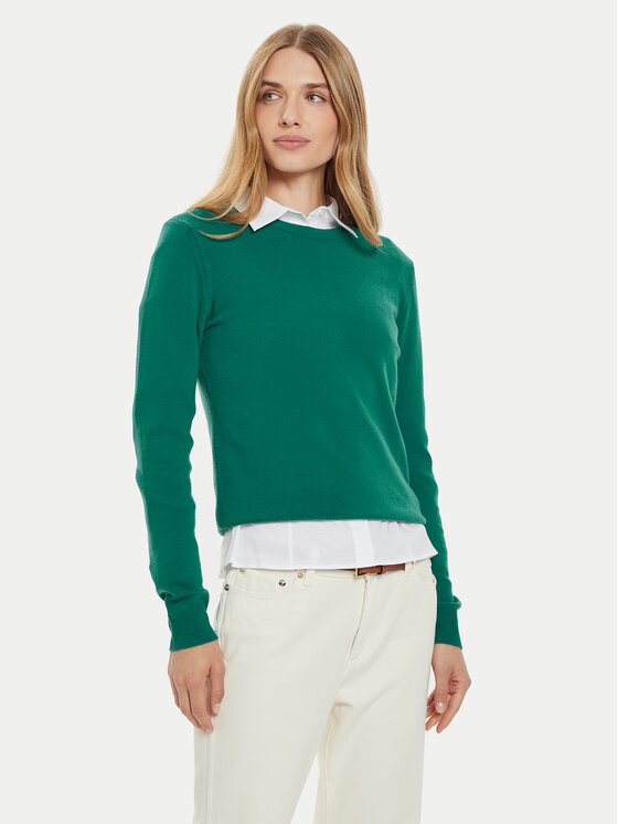 United Colors Of Benetton Sveter 1002D1K01 Zelená Regular Fit