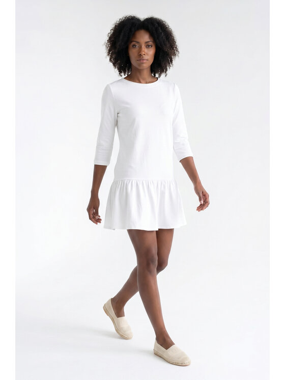 FIGL FIGL Φόρεμα καθημερινό M1374 Κρεμ A-Line Fit