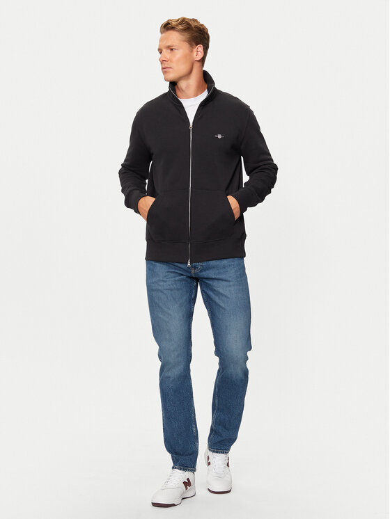 Gant Gant Суитшърт Shield 2008006 Черен Regular Fit
