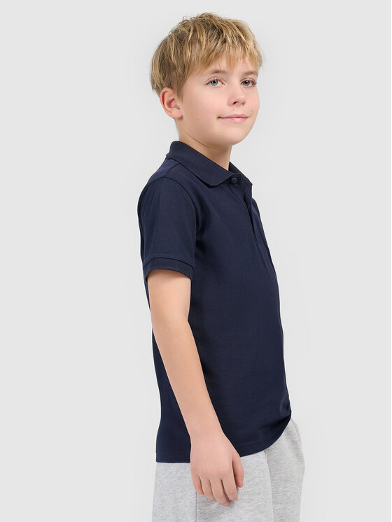4F 4F Polo BASIC+ Granatowy Regular Fit