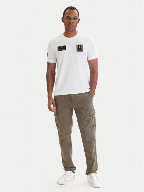 Aeronautica Militare Aeronautica Militare T-Shirt 261TS2544UJ00592 Bílá Regular Fit