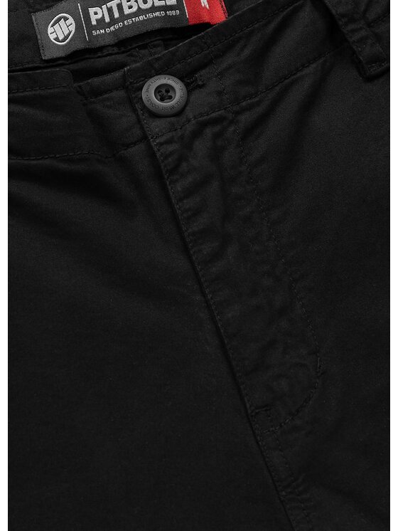 PITBULL PITBULL Szorty materiałowe VOLMER Czarny Regular Fit