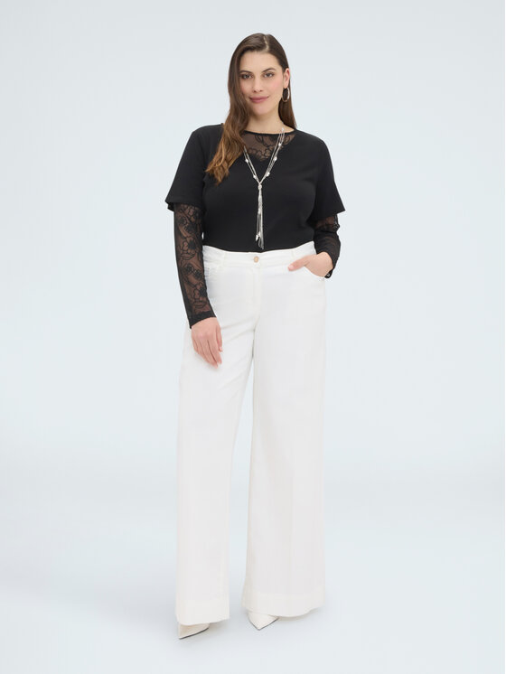 Fiorella Rubino Fiorella Rubino Bluzka G08KL009087N033 Czarny Regular Fit