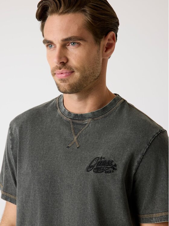 Guess Guess T-Shirt 179524 Szary Classic Fit