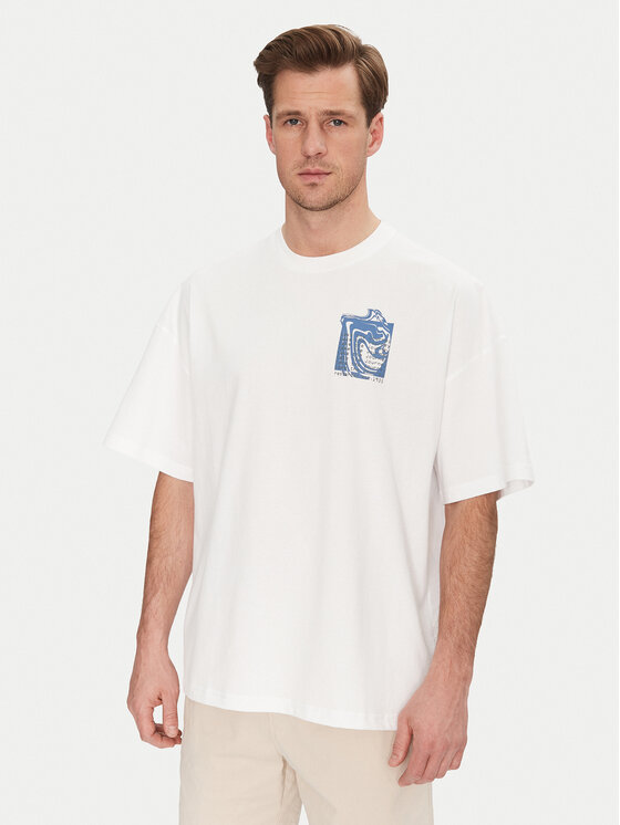 Resteröds Resteröds T-Shirt Dev 20251 2055 Bílá Regular Fit
