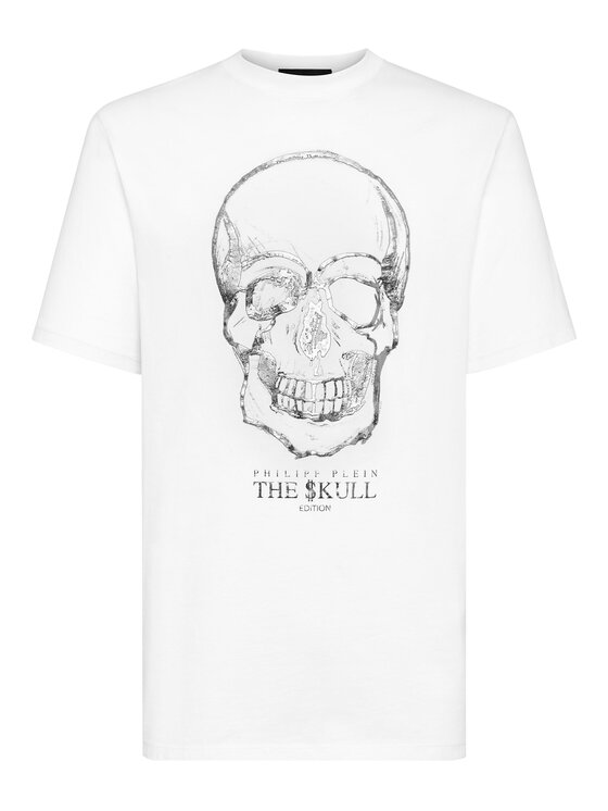 PHILIPP PLEIN PHILIPP PLEIN T-Shirt 10879 Biały Regular Fit