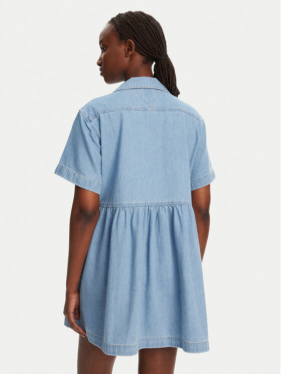 Tommy Jeans Tommy Jeans Джинсова сукня DW0DW20372 Голубий Relaxed Fit