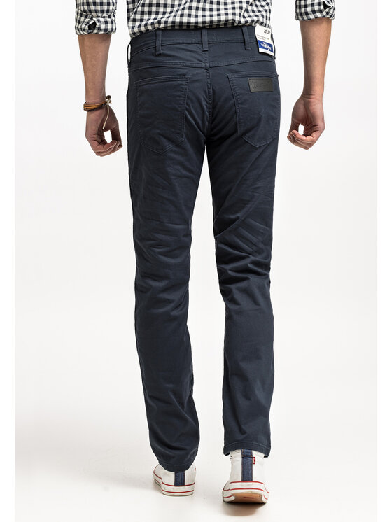 Wrangler Wrangler Spodnie materiałowe GREENSBORO Niebieski Straight Fit