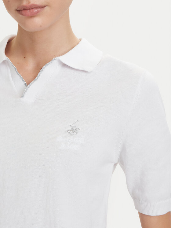 Beverly Hills Polo Club Beverly Hills Polo Club Polokošeľa P-SS26W-M550273 Biela Regular Fit