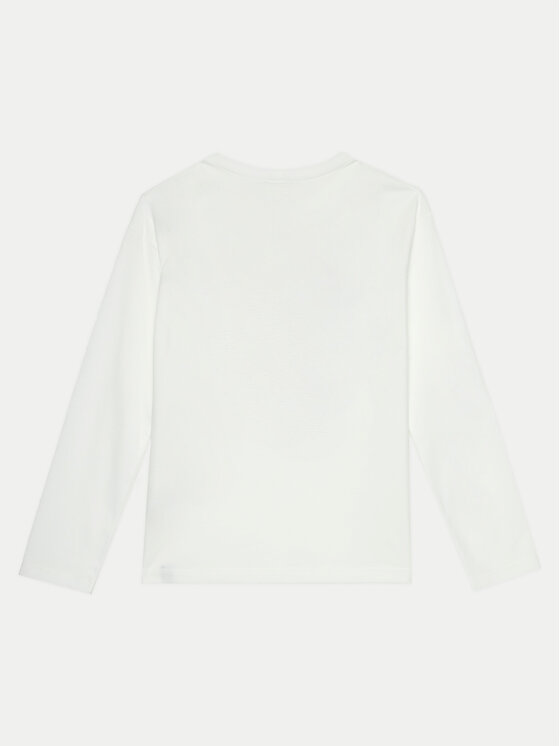 United Colors Of Benetton United Colors Of Benetton Bluzka 3ATNC10LV Biały Regular Fit