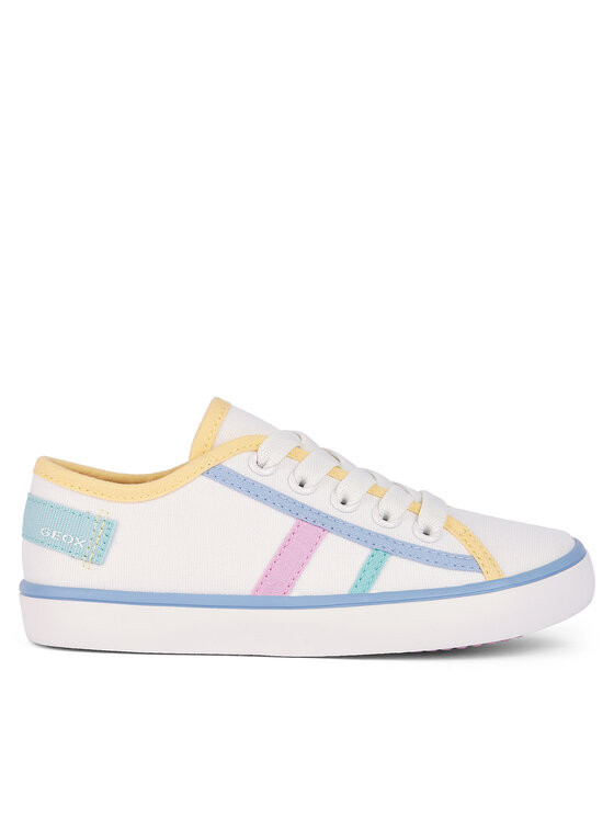 Geox Tenisky J Gisli Girl J454NF 00010 C1372 D Biela