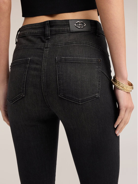 Motivi Motivi Jeansy P406Q004761N033 Czarny Flare Fit