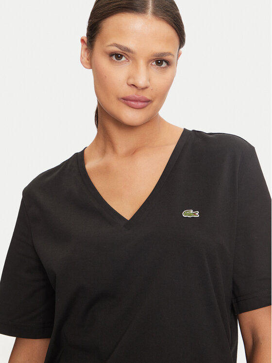 Lacoste Lacoste Marškinėliai TF7300 Juoda Regular Fit