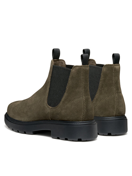 Geox Geox Kotníková obuv s elastickým prvkem U Spherica Ec7 U46FRA 00022 C3009 Khaki