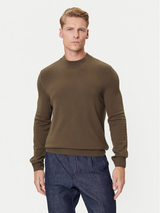 Marc O'Polo Denim Marc O'Polo Denim Svetr 5000007280 Hnědá Regular Fit