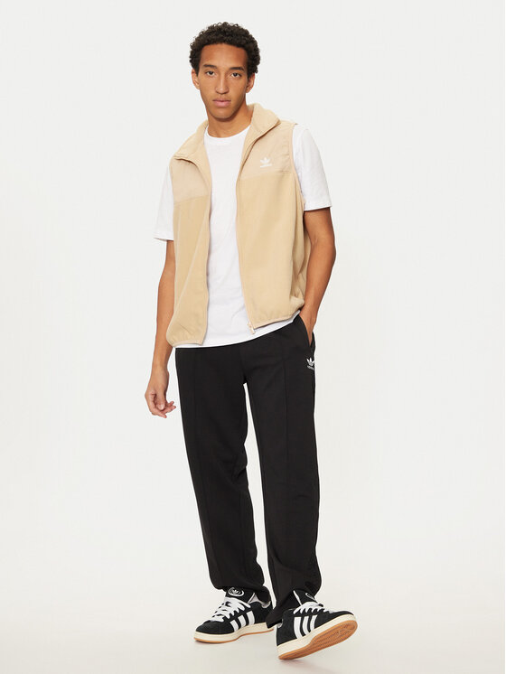 adidas adidas Kamizelka adicolor 3-Stripes IZ2483 Beżowy Regular Fit