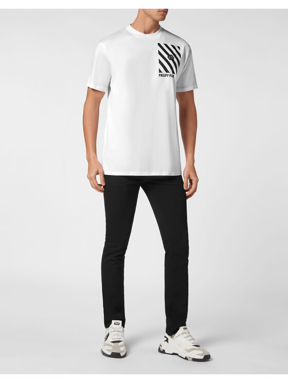 PHILIPP PLEIN PHILIPP PLEIN T-shirt 22837 Bianco Regular Fit