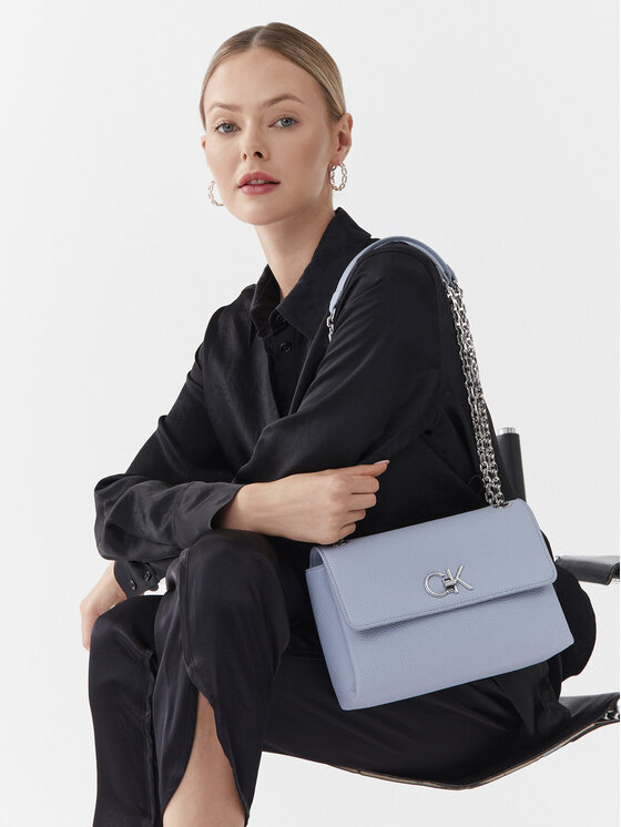 Calvin Klein Calvin Klein Дамска чанта Re-Lock Ew Conv Xbody Pbl K60K609395 Син