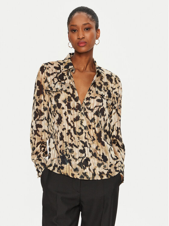 Morgan Morgan Camicia 242-OLOV.F Beige Regular Fit