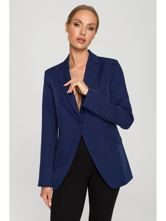Made of Emotion Giacca da abito M701 Blu scuro Casual Fit