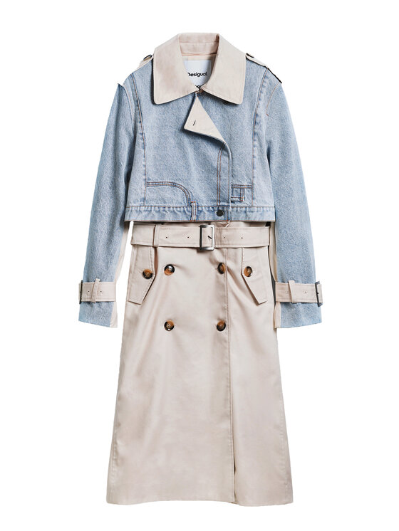 Desigual Desigual Trench Memphis 25SWEW29 Bež Relaxed Fit
